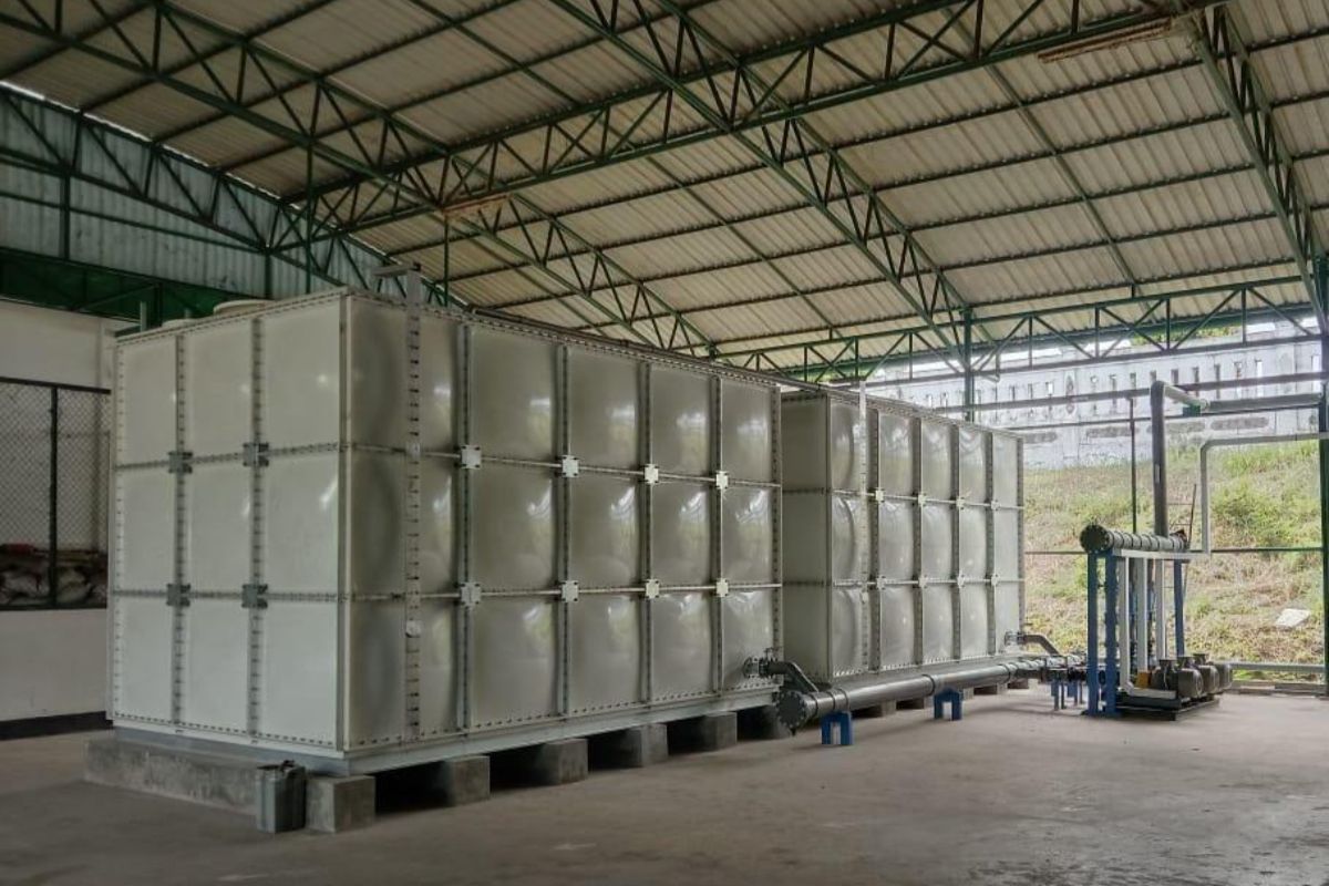 FRP tanks being used for outdoor use